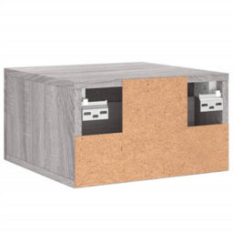 Berkfield Wall-Mounted Bedside Cabinet Grey Sonoma 35X35X20 Cm - thumbnail 8