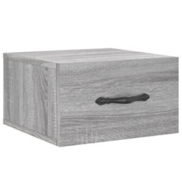 Berkfield Wall-Mounted Bedside Cabinet Grey Sonoma 35X35X20 Cm - thumbnail 2