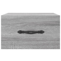 Berkfield Wall-Mounted Bedside Cabinet Grey Sonoma 35X35X20 Cm - thumbnail 5