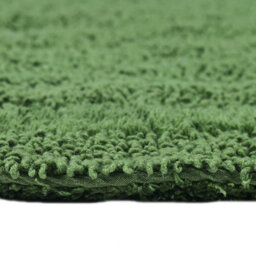 Homescapes Luxury Reversible Round Bath Mat - Fern Green - thumbnail 4