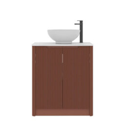 Royal Bathrooms Avenza 800mm Terracotta Clay Floor Standing Bathroom Vanity Unit 2 Door With Breeze Basin - thumbnail 6
