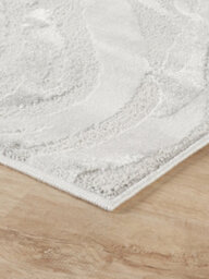 Hamilton Modern Metallic Sheen Area Rug - Marble Inspired Design Silver 200Cm X 290Cm - thumbnail 4