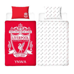 Liverpool Fc Youll Never Walk Alone Reversible Duvet Set Red/white (Single) - thumbnail 3