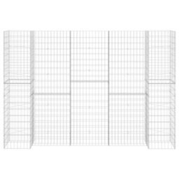 Berkfield H-Shaped Gabion Planter Steel Wire 260X40X200 Cm - thumbnail 3