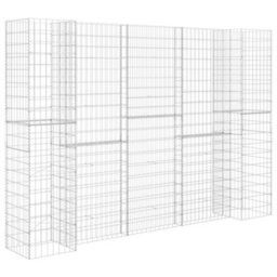 Berkfield H-Shaped Gabion Planter Steel Wire 260X40X200 Cm - thumbnail 2