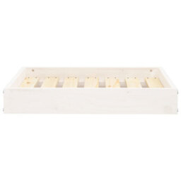 Berkfield Dog Bed White 61.5X49X9 Cm Solid Wood Pine - thumbnail 3