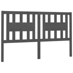 Berkfield Headboard Grey 166X4X100 Cm Solid Wood Pine - thumbnail 2