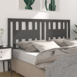 Berkfield Headboard Grey 166X4X100 Cm Solid Wood Pine - thumbnail 1