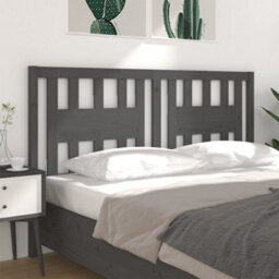 Berkfield Headboard Grey 166X4X100 Cm Solid Wood Pine - thumbnail 4