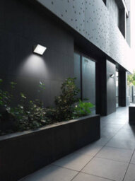 Luminosa Lighting Luminosa Curie Glass 1 Light Outdoor Wall Light White Ip65, E27 - thumbnail 2