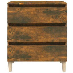 Berkfield Sturdy Sideboard Smoked Oak 60X35X69 Cm Engineered Wood - thumbnail 5