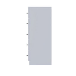 Fwstyle 6 Drawer Chest Of Drawers Grey Gloss 4+2 Bedroom Furniture - thumbnail 8