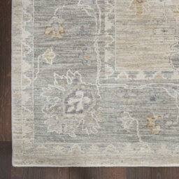 Light Grey Traditional Bordered Persian Floral Rug For Living Room Bedroom And Dining Room-239Cm X 315Cm - thumbnail 4
