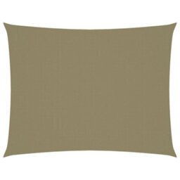 Berkfield Sunshade Sail Oxford Fabric Rectangular 6X8 M Beige