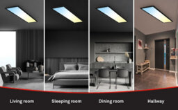 Briloner Black Led Panel Slim Ceiling Light 100Cm Cct Dimmable Remote Control Adjustable Light Memory Function - thumbnail 3