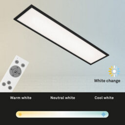 Briloner Black Led Panel Slim Ceiling Light 100Cm Cct Dimmable Remote Control Adjustable Light Memory Function - thumbnail 4