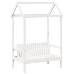 Berkfield Day Bed And Bench Set With Roof Without Mattress White 80X200 Cm - thumbnail 7
