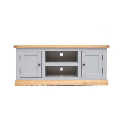Cabinet Bits Bomporto Light Grey 2 Door Tv Cabinet Brass Knob - image 1