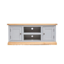 Cabinet Bits Bomporto Light Grey 2 Door Tv Cabinet Brass Knob - thumbnail 1