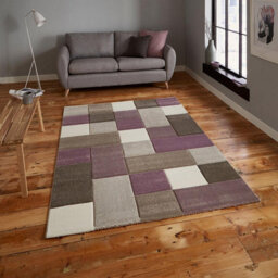 Think Rug Brooklyn 646 Grey Purple Rug-60Cm X 230Cm - thumbnail 2