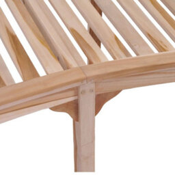Berkfield Banana Bench 200 Cm Solid Teak Wood - thumbnail 6