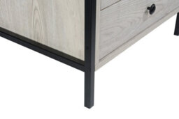 Timber Art Design Zahra Bedside Table Cabinet Bedroom Furniture Nightstand 3 Drawer Ash Oak - thumbnail 4