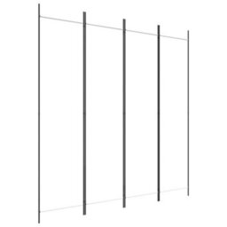 Walplus 4-Panel Room Divider White 200X200 Cm Fabric - thumbnail 2