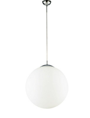 Luminosa Lighting Luminosa Lampd Globe Pendant Ceiling Light White 45X51Cm - image 1