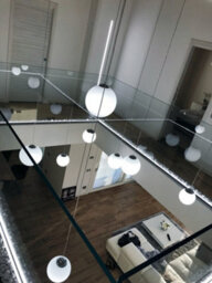 Luminosa Lighting Luminosa Lampd Globe Pendant Ceiling Light White 45X51Cm - thumbnail 3