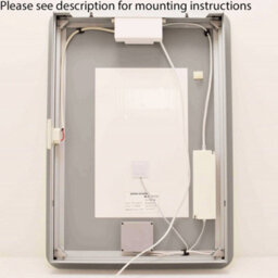 500 X 700mm Ip44 Backlit Bathroom Mirror With Demister & Shaver Socket - Adjustable Led Lighting - thumbnail 4