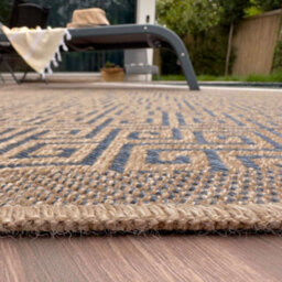 The Rugs Nature Collection Outdoor Rug In Blue 5100B - thumbnail 8