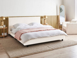 Beliani Bed Boucle Albi 180 X 200 Cm (Eu Super King) Off-White - thumbnail 2