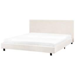 Beliani Bed Boucle Albi 180 X 200 Cm (Eu Super King) Off-White - thumbnail 4