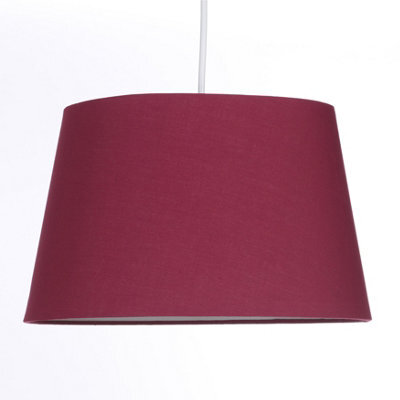 K Living Wine Tapered Drum Shade For Ceiling And Table Lamp 14 Inch Shade - image 1