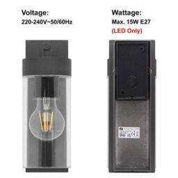 Long Life Lamps Company Modern Garden Outdoor Wall Light Lantern Zlc344 - thumbnail 5