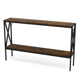 Narrow Console Table Industrial Style Sofa Side Table - thumbnail 5
