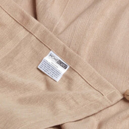 Homescapes Cotton Rajput Ribbed Beige Throw, 150 X 200 Cm - thumbnail 8