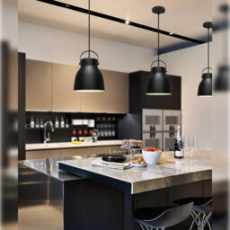 Long Life Lamps Company Modern Retro Pendant Light Black Metal Lamp Shade Scone M0149 - thumbnail 7