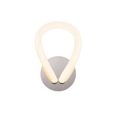 Luminosa Lighting Luminosa Knot Led Wall Lamp, 12W Led, 3000K, 900Lm, Ip20, Chrome - image 1