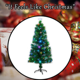 Christmas Tree 120 Tip Fibre Optic Tree X 1 120Cm Green - thumbnail 7
