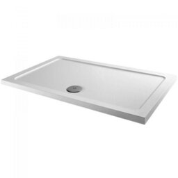 UK Homeliving Uk Home Living 800X760mm Rectangular Stone Resin Shower Tray With Waste - thumbnail 1