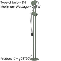 Loops 2 Pack Stylish Modern Green Ceiling Spotlight For Any Indoor Room - thumbnail 2