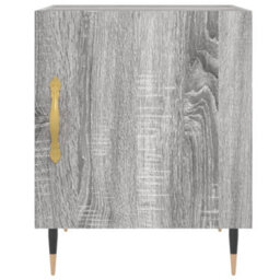 Berkfield Bedside Cabinets 2 Pcs Grey Sonoma 40X40X50 Cm Engineered Wood - thumbnail 5
