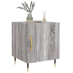 Berkfield Bedside Cabinets 2 Pcs Grey Sonoma 40X40X50 Cm Engineered Wood - thumbnail 4
