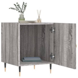 Berkfield Bedside Cabinets 2 Pcs Grey Sonoma 40X40X50 Cm Engineered Wood - thumbnail 3