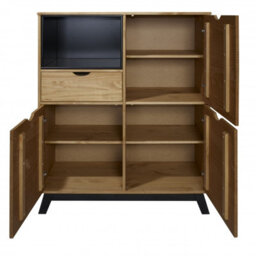 Mercers Furniture Scandian Sideboard Cabinet Solid Wood Pine Wooden Drinks Cupboard Height-120Cm Width-96Cm Depth-40Cm - thumbnail 4