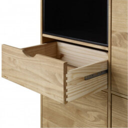 Mercers Furniture Scandian Sideboard Cabinet Solid Wood Pine Wooden Drinks Cupboard Height-120Cm Width-96Cm Depth-40Cm - thumbnail 7
