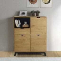 Mercers Furniture Scandian Sideboard Cabinet Solid Wood Pine Wooden Drinks Cupboard Height-120Cm Width-96Cm Depth-40Cm - thumbnail 2