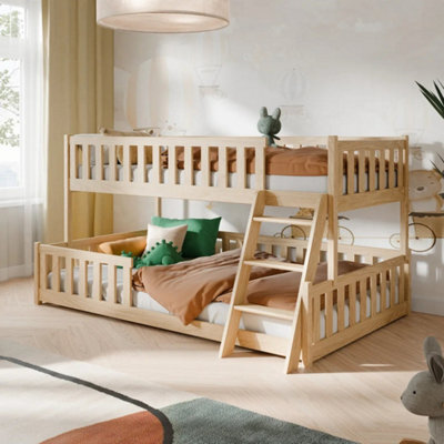 Arte Nicea Pine Wooden Bunk Bed 90/120 X 200Cm - Foam Bonnell Mattresses - image 1