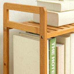 Living And Home 5 Tier Wood Shelf Unit Bookshelf Organizer For Living Room Home 350mm(W) - thumbnail 3